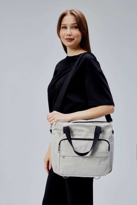 Zoozie Bags Bolsa Tote de Lona Gris Zoozie Bags Bolsa Tote de Lona Gris